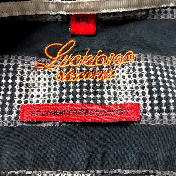 luciano visconti mens XXL  plaid button shirt - Picture 4 of 4